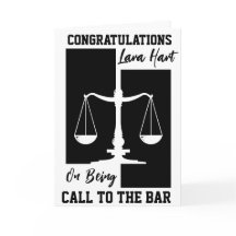 call to the bar congratulations cards