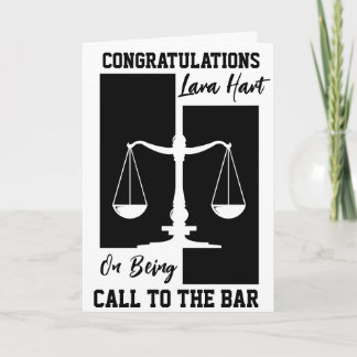 call to the bar congratulations cards
