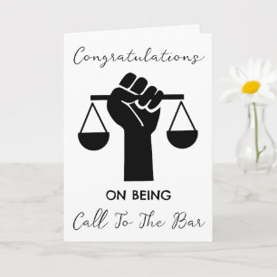 call to the bar congratulations cards