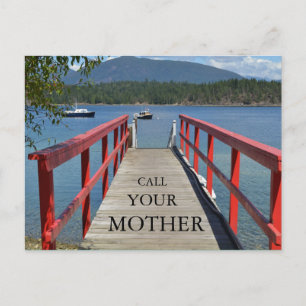 "Call Your Mother" Postcard