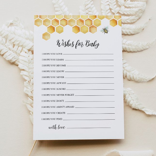 CALLA Bee Souhaite Une Carte De Conseil Baby showe (Créateur téléchargé)
