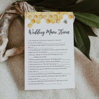 CALLA Bee Wedding Movie Trivia Bridal Shower Game