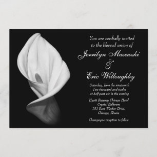 calla blanche faire-part de mariage