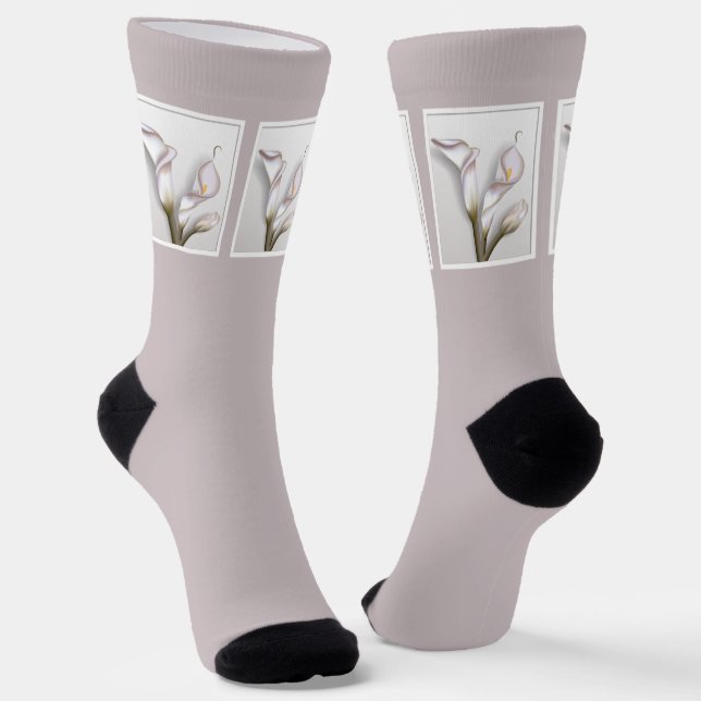 Calla Bouquet Socks (Angled)
