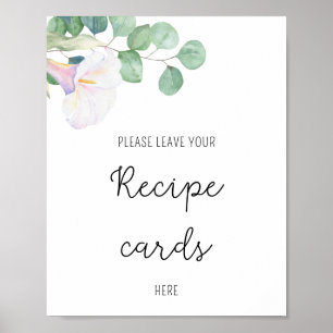 Calla flower - Your recipe card here poster