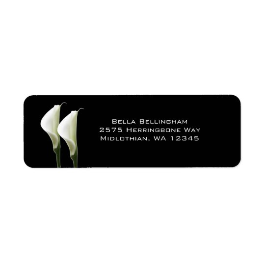 Calla Lilies Address Labels