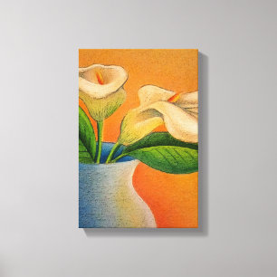 Calla Lilies canvas Print