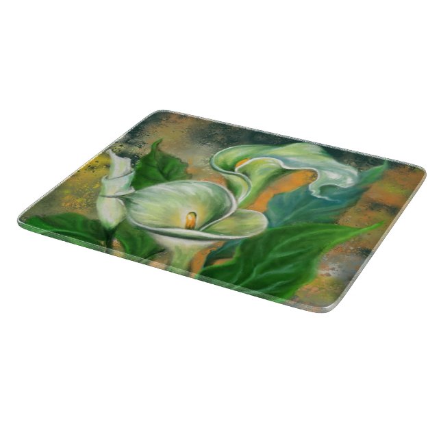 Calla Lilies Cutting Board (Corner)