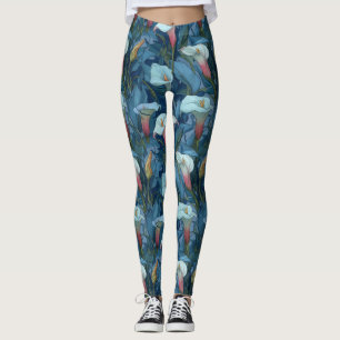 Calla Lilies Flower Wife Christmas Gifts Ladies Leggings