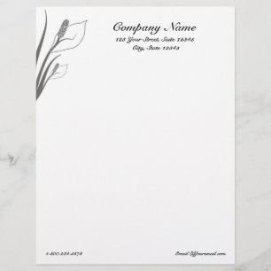Calla Lilies Letterhead