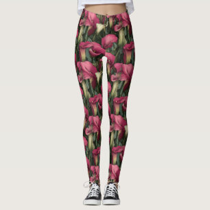 Calla Lilies Petal Bridesmaid Gifts Athletic Appa Leggings