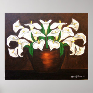 Calla Lilies Poster