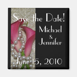 Calla Lilies Save the Date Magnet