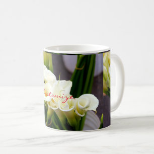 calla lilies tasse de café