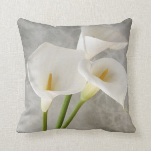 Calla lilies throw pillow