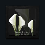 Calla Lilies Wedding Gift Box<br><div class="desc">A beautiful white lily on a soft background. Perfect as a Wedding gift or gift for friends and family.</div>