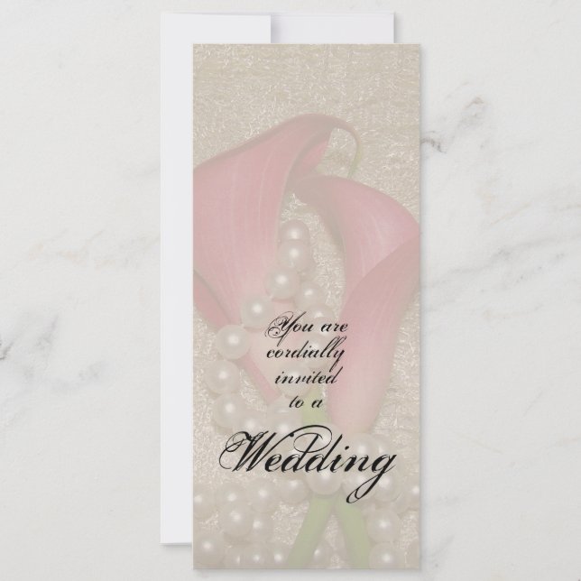 Calla Lilies Wedding Invitation (Front)