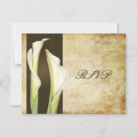 Calla Lillies LARGE RSVP pour les invitations 5x7