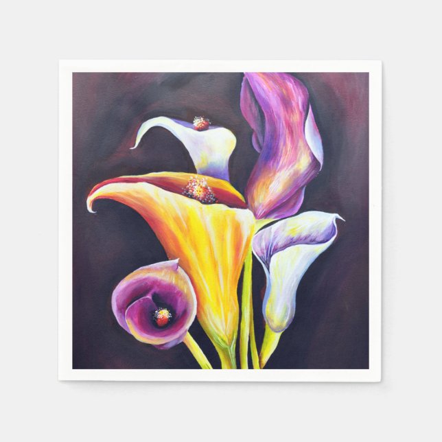 Calla Lillies Napkin (Front)