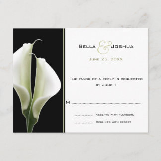 Calla Lillies RSVP Card