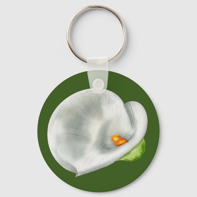 Calla Lilly Keychain (Front)