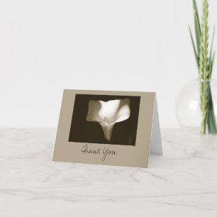 Calla Lilly Painting - Thank You Card
