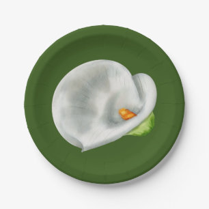 Calla Lilly Paper Plate
