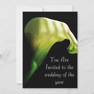 calla lilly wedding  Invitation