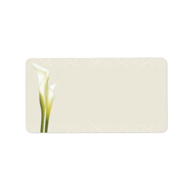 Calla Lily Address Labels (Front)