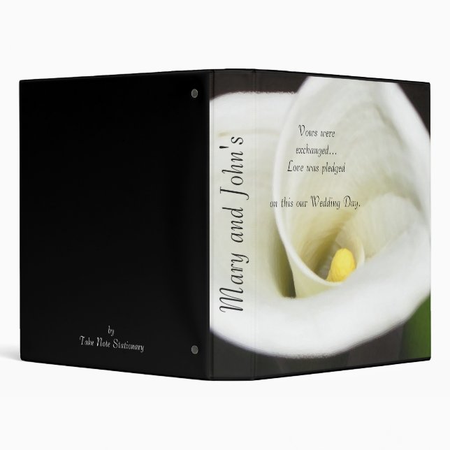 Calla Lily Album Binder (Background)