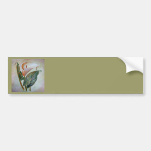 Calla Lily Beautiful Botanical Art Bumper Sticker