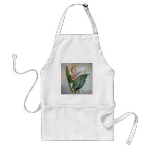 Calla Lily Beautiful Botanical Art Standard Apron