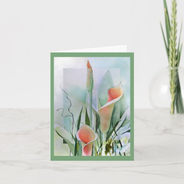 Calla Lily Blank Notecards (Front)