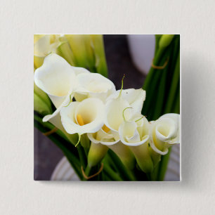 calla lily bouquet button