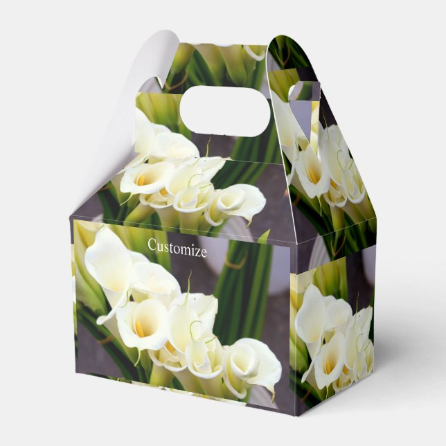 calla lily candy tin favor box (Front Side)
