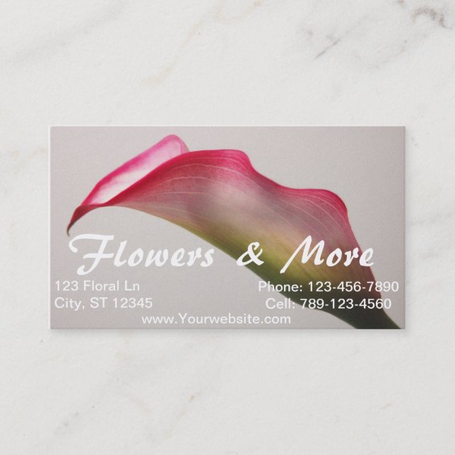 Calla Lily Card (Front)