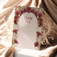 Calla Lily Carte de remerciements Mariage Art Nouv
