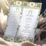 Calla Lily Ceremony Program Art Nouveau Mucha<br><div class="desc">Introducing the editable Vintage Wedding Program by Alphonse Mucha, now available on Zazzle! This elegant program is the perfect way to guide your guests through your special day. The Vintage Wedding Program features a beautiful Art Nouveau design by the legendary Alphonse Mucha. The design's soft colours and intricate details are...</div>