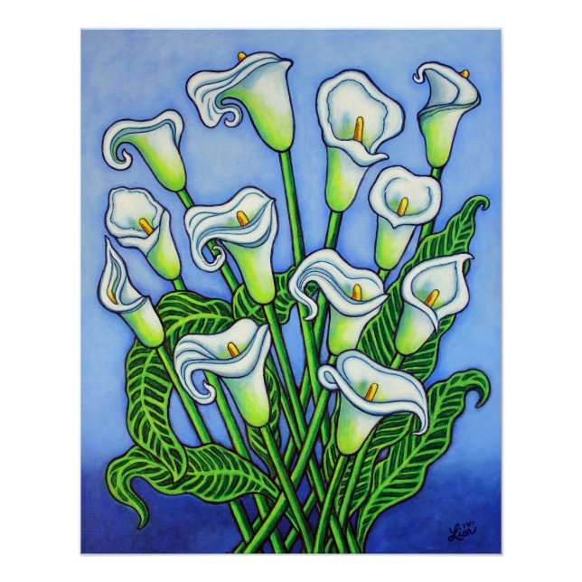 Calla Lily Dreaming Print by Lisa Lorenz (Front)