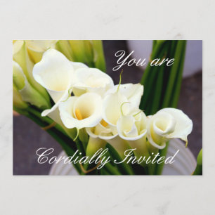 calla lily event invitation