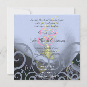 Calla Lily Flower Wedding Invitation