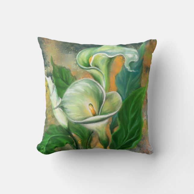 Calla Lily Flowers Lancer Oreiller (Recto)