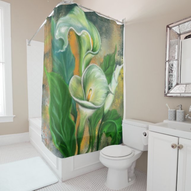 Calla Lily Flowers Showers Curtain (In Situ)
