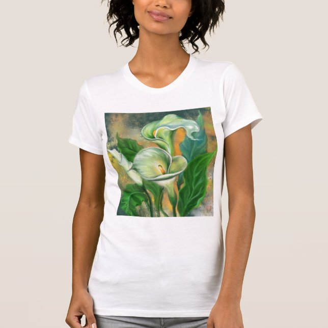 Calla Lily Flowers T-Shirt (Front)