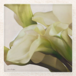 Calla Lily Glass Coaster