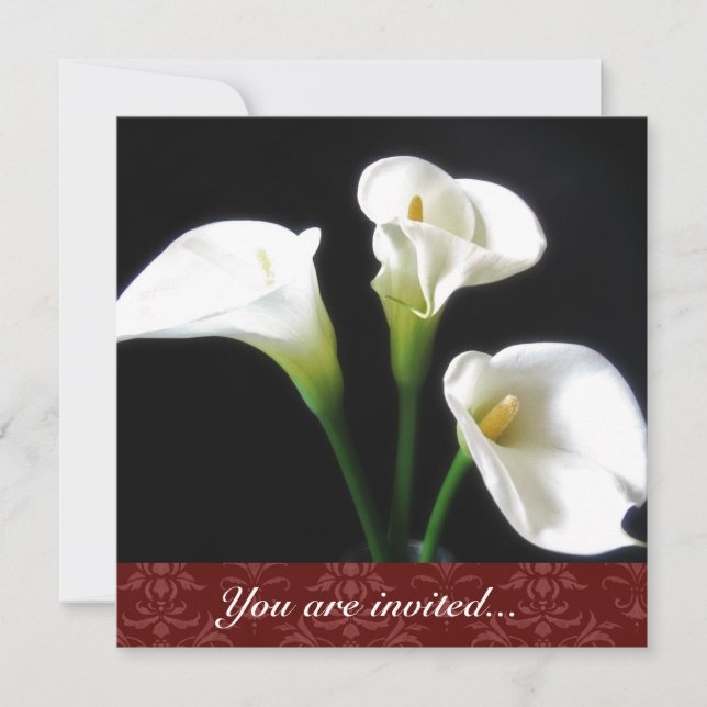 Calla Lily invitation (Front)