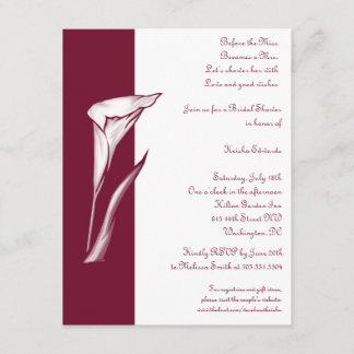 Calla Lily Invitation