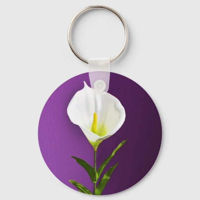 Calla Lily Keychain (Front)