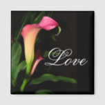 Calla Lily Love Magnet<br><div class="desc">Beautiful pink Calla Lily  Flowers   on this romantic Love  Magnet.</div>