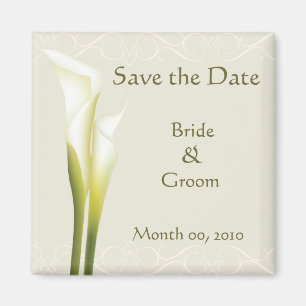 Calla Lily Magnet Réservez la date